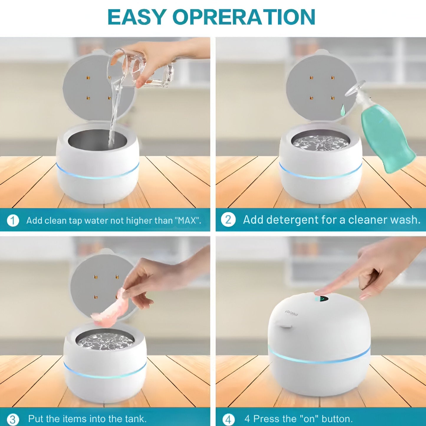 DentalClean™ – Ultrasonic Multi-Purpose Cleaner